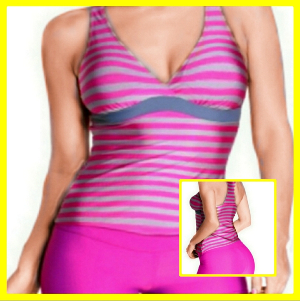 *Plus Size*  🏄‍♀️🤽‍♀️ Striped Swimsuit